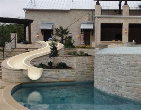 Fiberglass Pool Waterfall Slide & Custom Residential Water Slides at ...