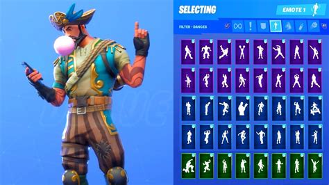 SEA WOLF PIRATE HAT SKIN SHOWCASE WITH ALL FORTNITE DANCES & EMOTES ...