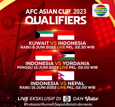 Timnas Indonesia Lakoni Tiga Pertandingan Dalam Ajang Kualifikasi Piala ...