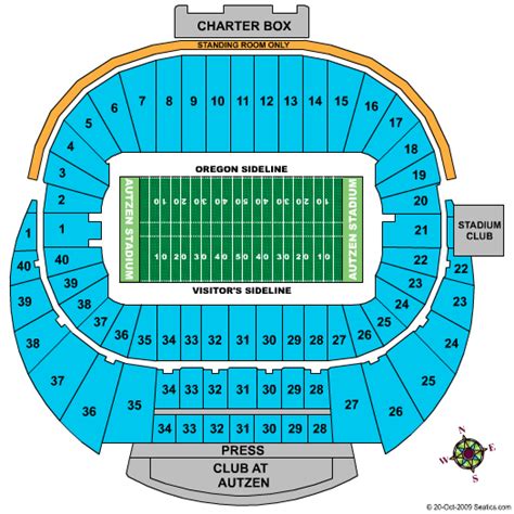 autzen stadium seating chart | UW Badgers Fan Travel | Official ...