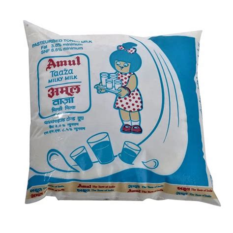 Amul taaza Milk, Packet at Rs 55/1liter in Noida | ID: 2849925178248