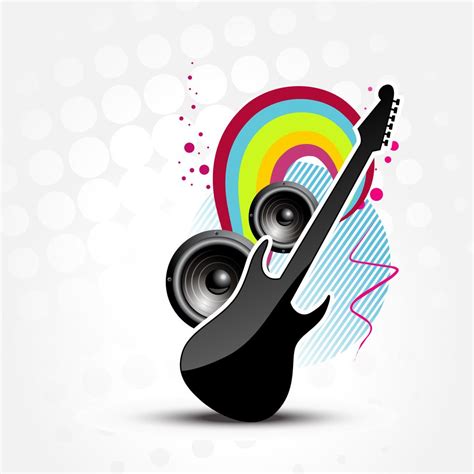 vector abstract guitar 219378 Vector Art at Vecteezy