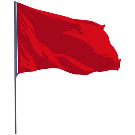 Wavy red flag vector | Free SVG