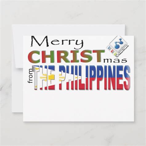 Merry Christmas From the Philippines Holiday Card | Zazzle