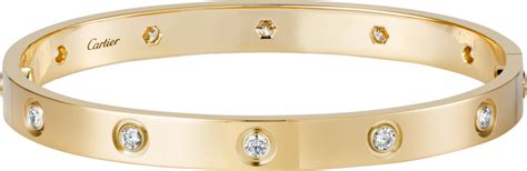 CRB6070317 - LOVE bracelet, 10 diamonds - Yellow gold, diamonds - Cartier