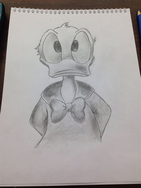 Donald Duck Pencil Sketch