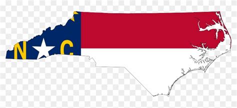 North Carolina State Flag Map - Free Transparent PNG Clipart Images ...