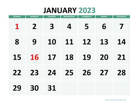 2023 Calendar Printable With Weeks - Time and Date Calendar 2023 Canada