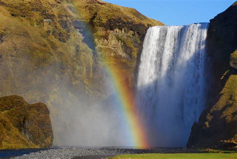 Skogafoss waterfall with rainbow, Iceland | The greatest att… | Flickr