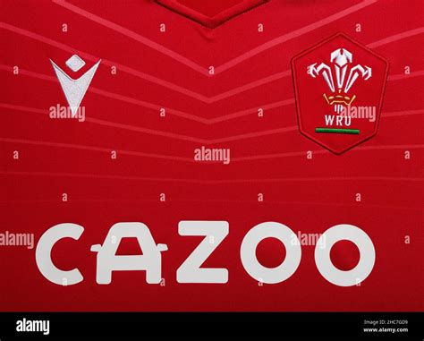 Close up of Wales National Rugby team jersey Stock Photo - Alamy