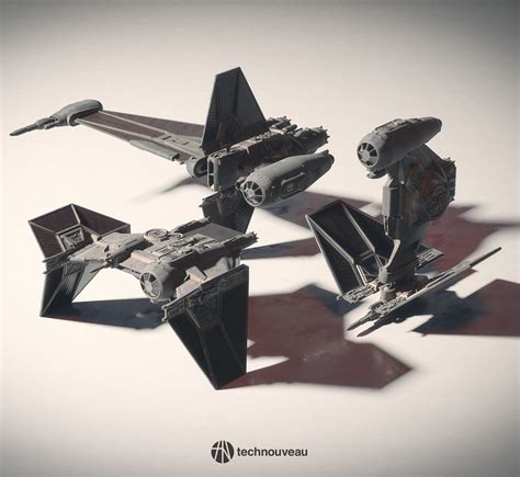 ArtStation - Star Wars - TIE Fighter variants