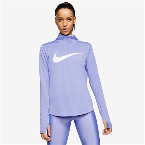 Nike Womens Midlayer 1/4 Zip Top - Light Thistle/White - Womens ...