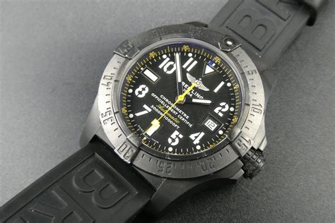 x SOLD x Breitling Avenger Seawolf Blacksteel Code Yellow D M17330B2 ...