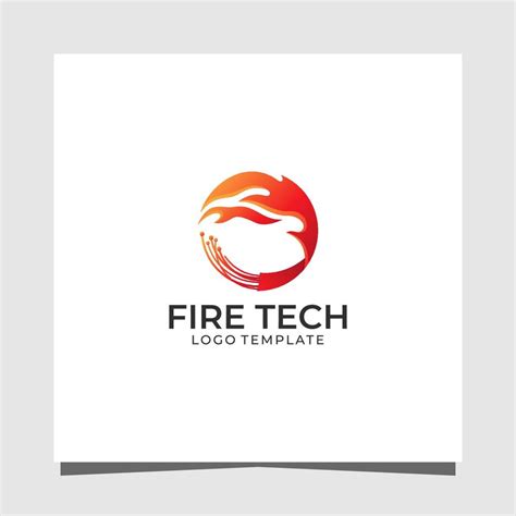 Fire Tech premium logo design template 21451364 Vector Art at Vecteezy