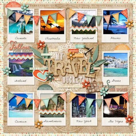 12 Travel Scrapbook Layout Ideas – Scrap Booking