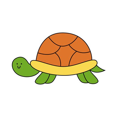 fichier png de tortue de dessin animé mignon avec fond transparent ...