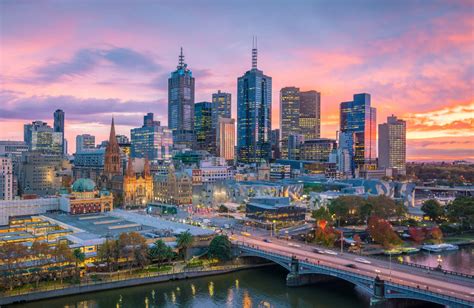 Wallpaper Mural Melbourne City Skyline