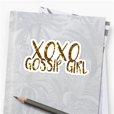 "XOXO, Gossip Girl" Stickers by alexzahn | Redbubble