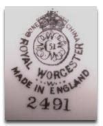 Royal Worcester Marks & Dating Worcester Porcelain