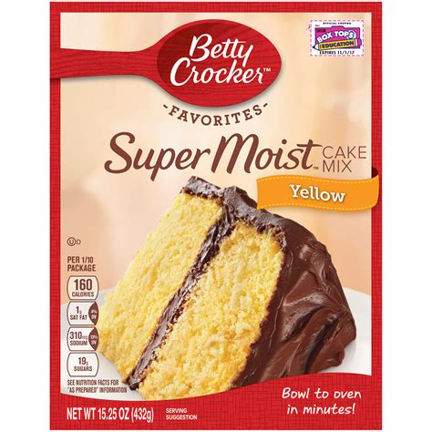 Betty Crocker Supermoist Cake Mix Yellow 15.25 oz