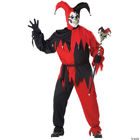 Adult Evil Jester Plus Size Costume | Oriental Trading