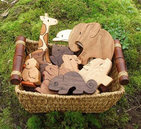 PICK ANY THREE Wooden Toy Animals - Wood Toys - all natural teethers ...