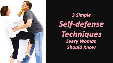 3 Simple Self-defense Techniques Every Woman Should Know - Dot Com Women