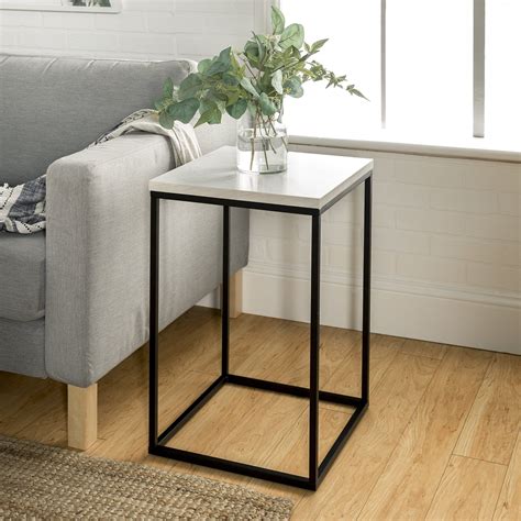 Lowell Side Table | Modern side table, Living room accent tables, White ...