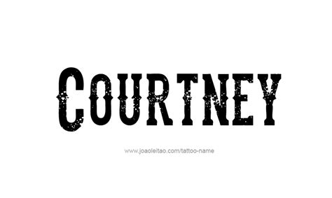 Courtney Name Tattoo Designs