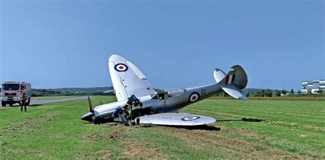 Crash of Spitfire Mk.XVIIIe SM845