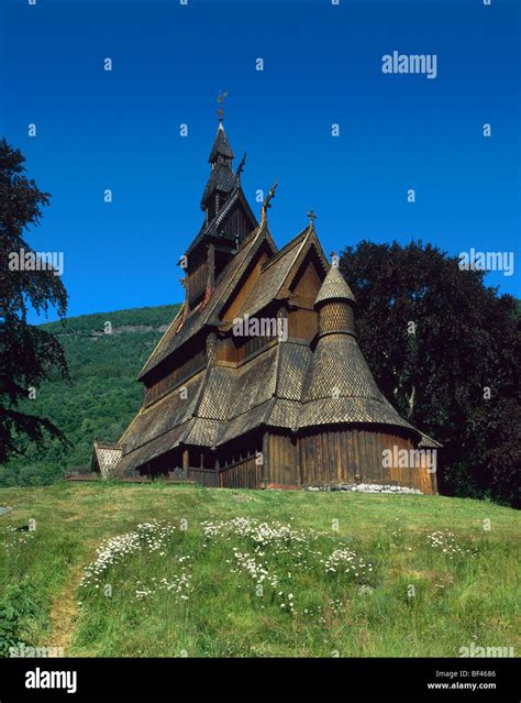 Hopperstad Stave Church Vik Norway Stock Photo - Alamy