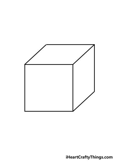 3d Drawing A Simple Cube No Time Lapse How To Draw 3d Cube - Riset