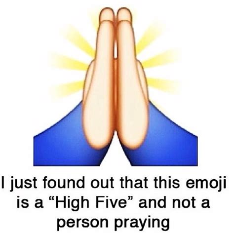 Did You Know? This Emoji Depicts the Praying Hand, Not a High-Five ...