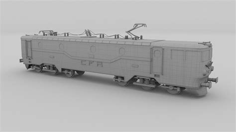 Electric Locomotive 3D model | CGTrader