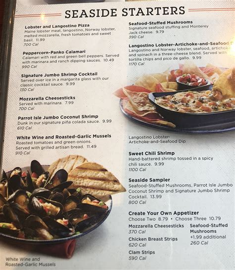 Red Lobster menu with prices – SLC menu