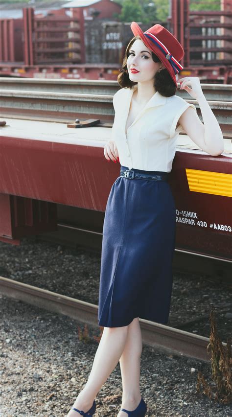 Madison Steward- #agentcarter #cosplay, top from Unique Vintage, skirt ...