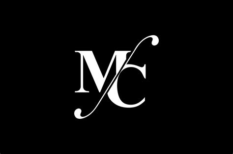 MC Monogram Logo design By Vectorseller | TheHungryJPEG.com