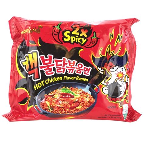 Samyang Spicy Hot Chicken Ramen Stir-Fried Noodles 2 X Spicy 4.93 Oz ...