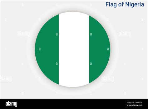 High detailed flag of Nigeria. National Nigeria flag. Africa. 3D ...