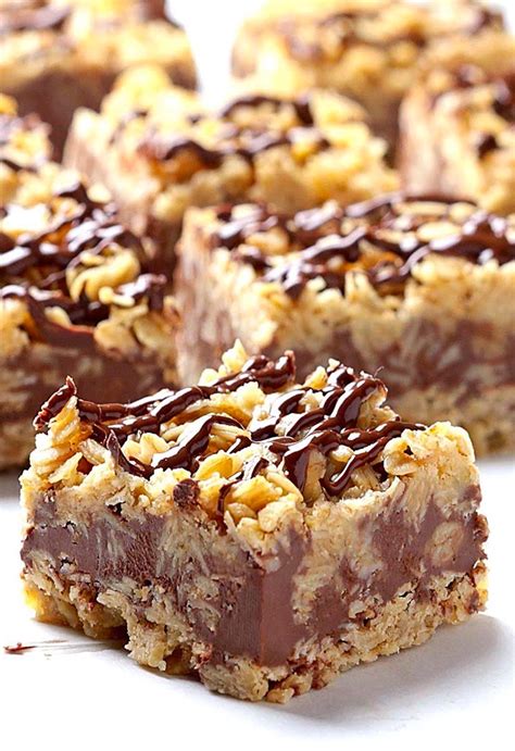 Easy No Bake Chocolate Oatmeal Bars Recipe - Concern Recipes