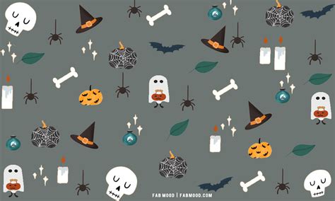 12 Cute Halloween Wallpaper Ideas : Spooky Grey Background for Laptop ...