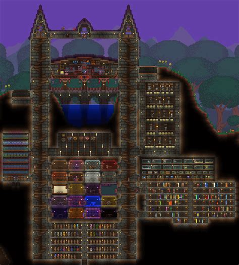 My finished pre-hardmode base : Terraria