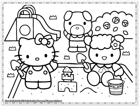 Hello Kitty Coloring Pages For Girls Free Printable Kids - Coloring ...