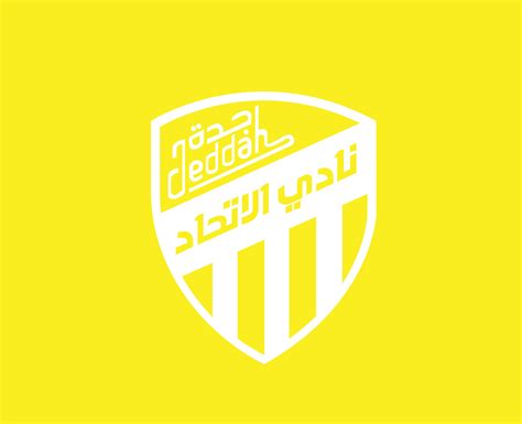 Al Ittihad Club Symbol Logo White Saudi Arabia Football Abstract Design ...