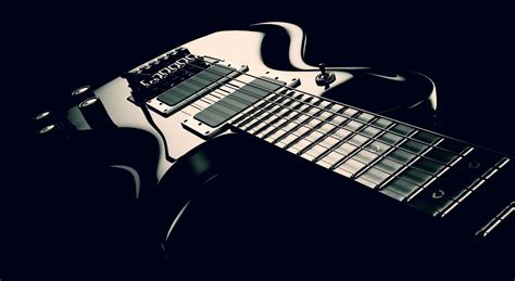 Electric Guitar Black and White #Music #Dark #Guitar #Music #Glossy # ...