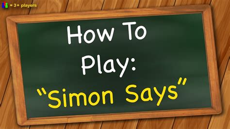 How to play Simon Says - YouTube