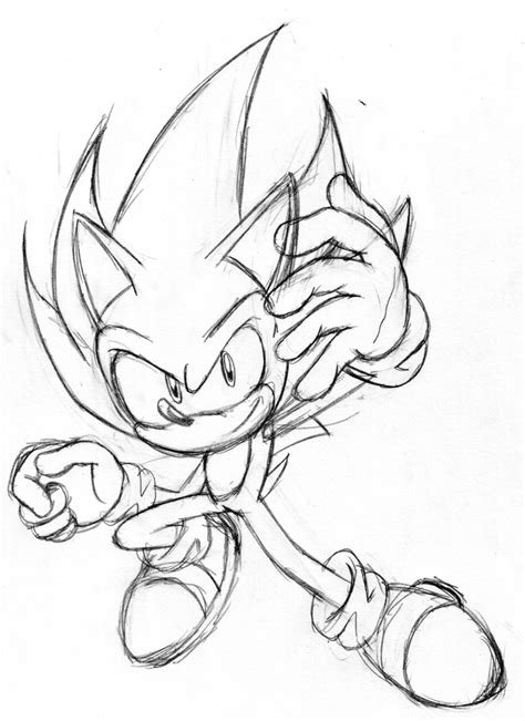 Super Sonic Sketch by SonicSpeedz on DeviantArt