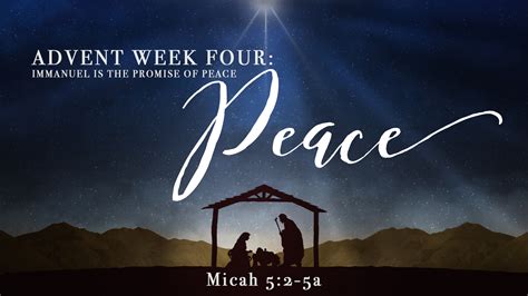 Advent Week 4: PEACE