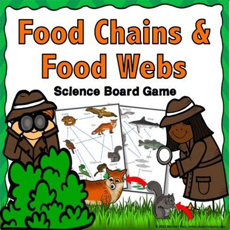 Food Chains and Food Webs Board Game | Food web game, Food web, Food chain