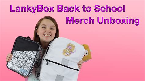 Unboxing LankyBox Back to School Merch - American Kids Vids